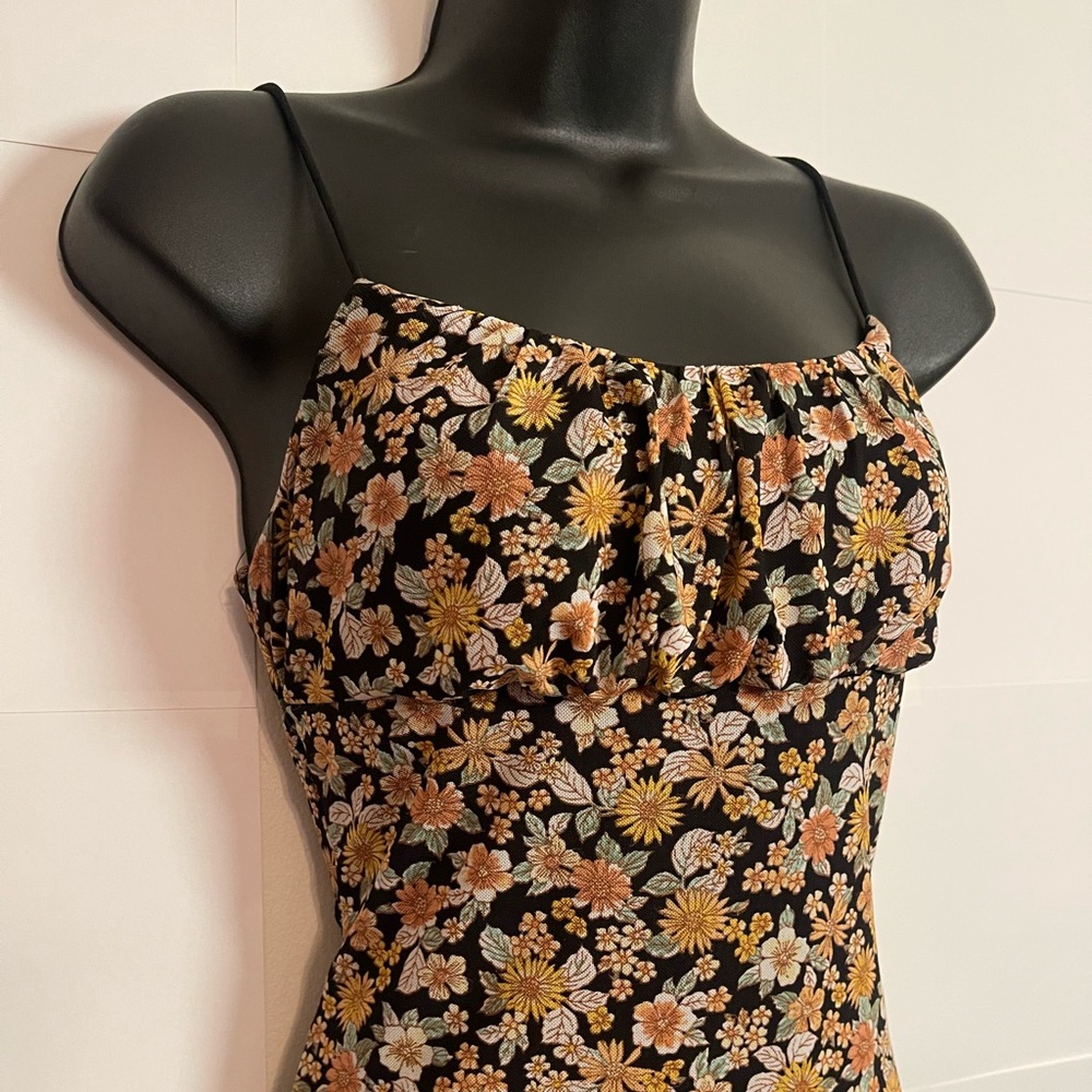 Floral Dress with Autumn Hues